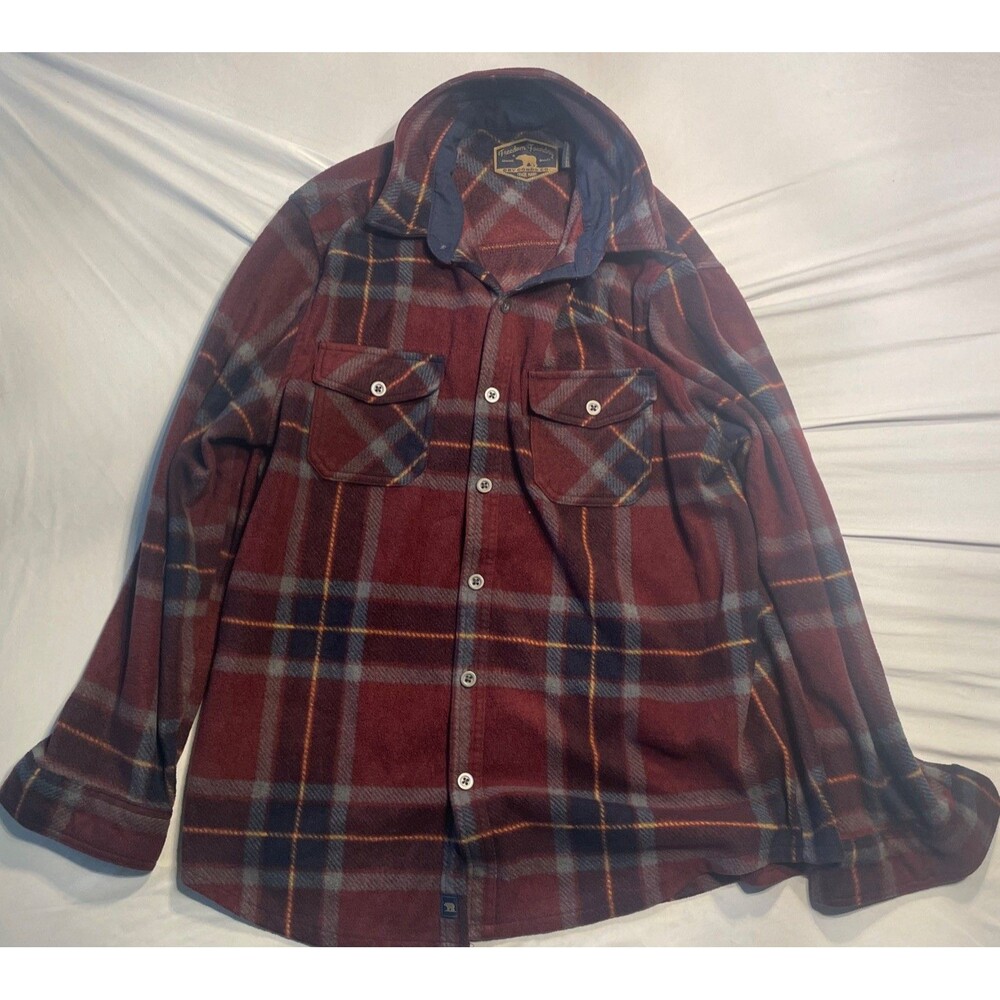 Freedom Foundry Mens Plaid Fleece Shirt Size M